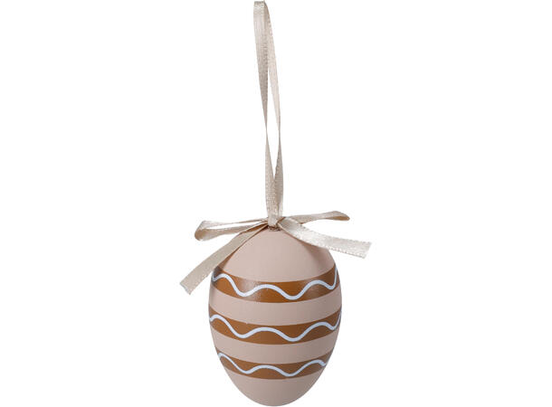 Påskeegg naturfarger 6cm 12stk Polystyren 