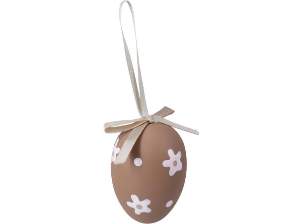 Påskeegg naturfarger 6cm 12stk Polystyren 