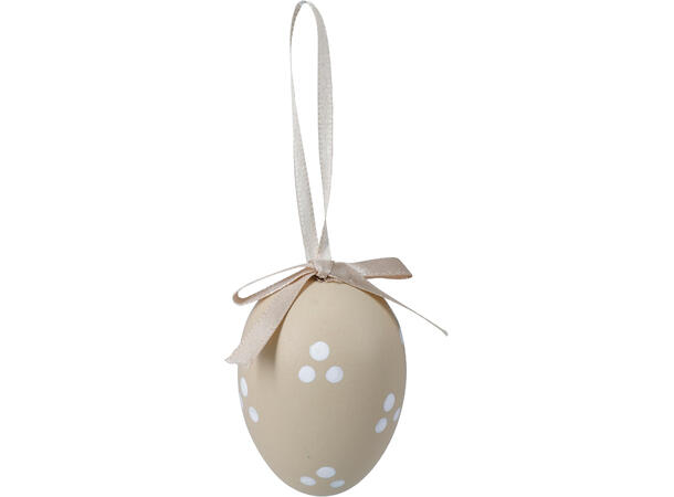 Påskeegg naturfarger 6cm 12stk Polystyren 