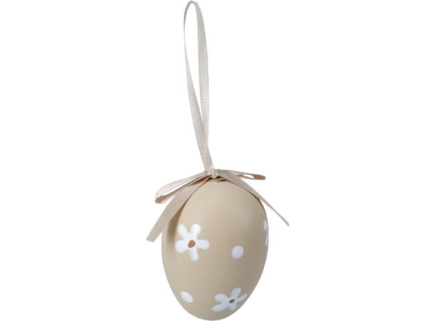Påskeegg naturfarger 6cm 12stk Polystyren 