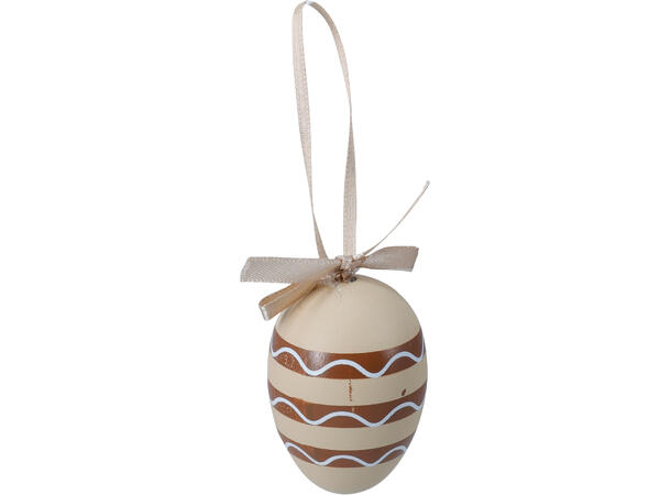 Påskeegg naturfarger 6cm 12stk Polystyren 