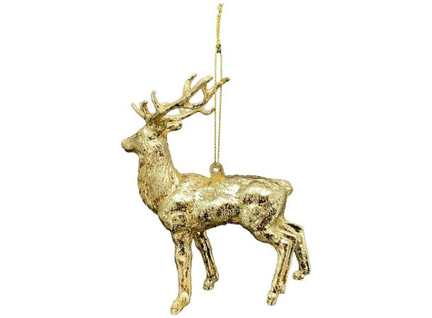 Reinsdyr henge gull plastikk 9ass Display 54 stk 13x12,5cm 