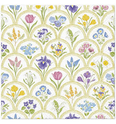 Serviett Hageblomster Lunsjserviett 20 stk 3-lags 33x33cm