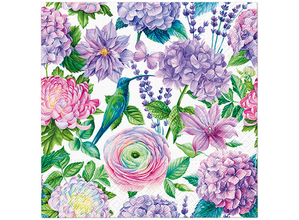 Serviett Purple Delight Lunsjserviett 20 stk 3-lags 33x33cm 