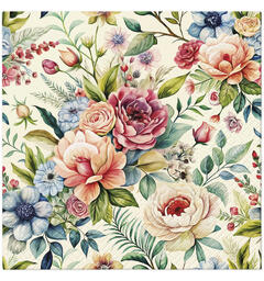 Serviett Rustikk blomst Lunsjserviett 20 stk 3-lags 33x33cm