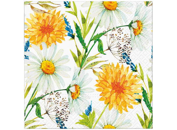 Serviett Smak av sommer Lunsjserviett 20 stk 3-lags 33x33cm 