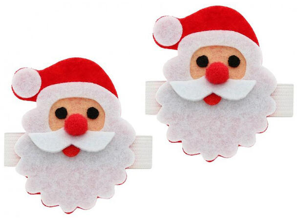 Serviettring nisse rød/hvit filt s/2 Polyester 