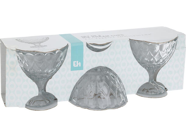 Skål dessert 200ml 10x9,5cm s/3 Vekt:220gram 