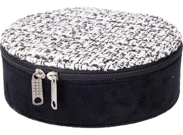 Smykkeskrin m/speil 17,5x16,5x5,5cm 2ass Innvendig speil 