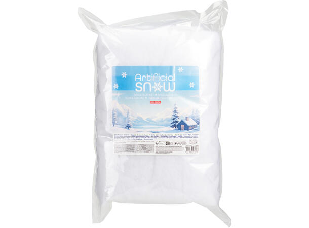 Snø kunstig teppe 100x200cm 200gr Polyester Flamme/Brannresistent 