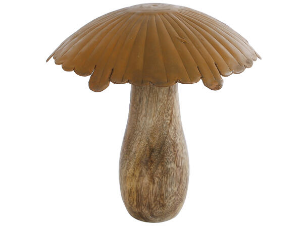 Sopp mango rustfarget metalltopp 14x17cm 