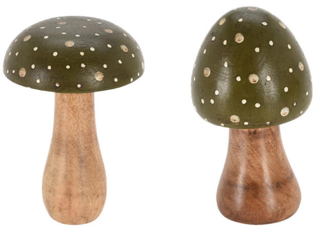 Sopp mangotre beige/grønn/brun 15cm 6ass 