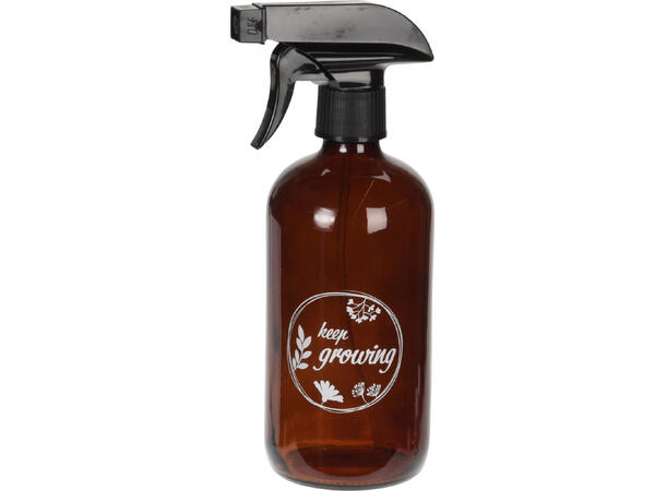 Sprayflaske glass blomster 0,5L 21cm 