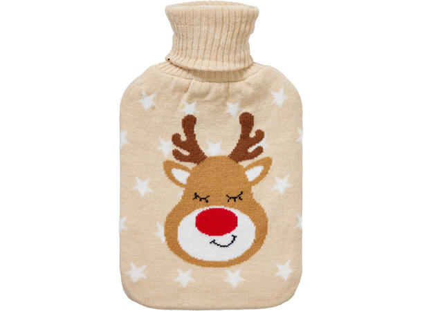 Varmeflaske julemotiv 33x19cm 4ass Vekt 435gram 