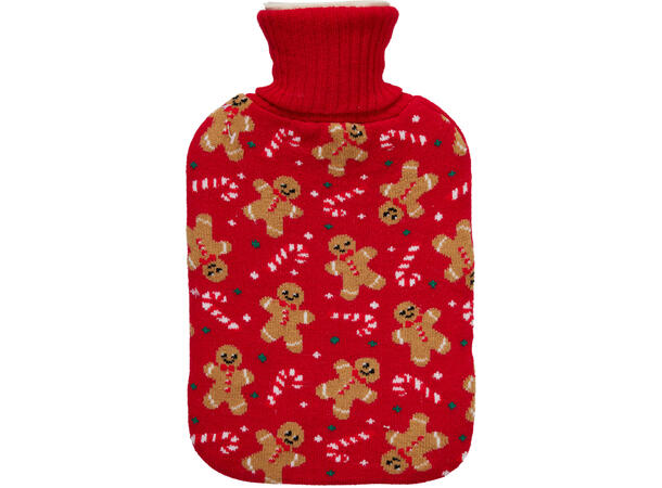 Varmeflaske julemotiv 33x19cm 4ass Vekt 435gram 
