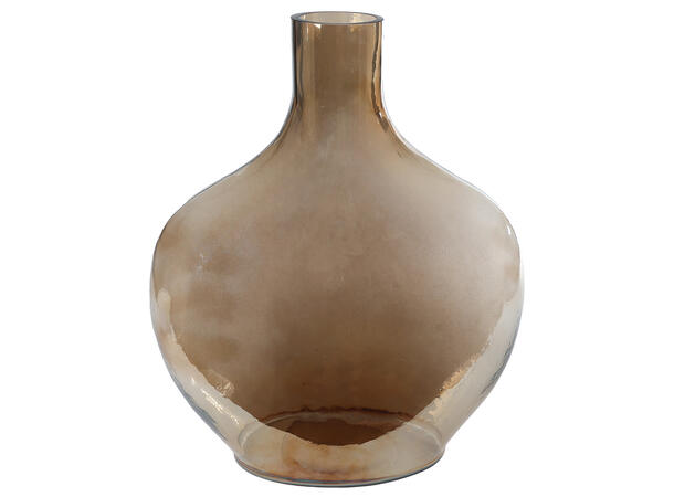Vase brun/amber glass 33x13x28cm 