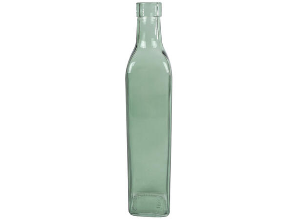 Vase grønn/amber/grå glass 6x26,5cm 3ass 