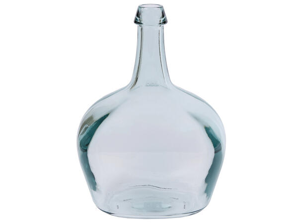 Vase resirkulert klart glass 27x20x38cm 
