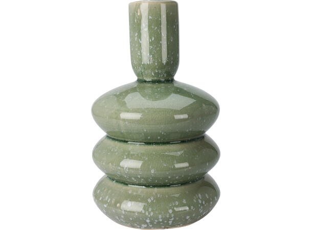 Vase ringer keramikk dots 16,5x27cm 3ass Forpakning: 6stk Rosa,gul,grønn Vekt:1kg 