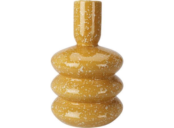 Vase ringer keramikk dots 16,5x27cm 3ass Forpakning: 6stk Rosa,gul,grønn Vekt:1kg 