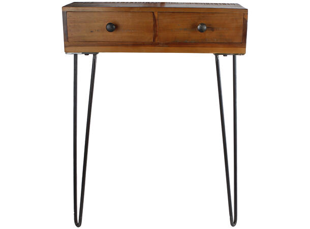 Veggbord resirkulert tre 56x20x76cm Forpk 2stk 