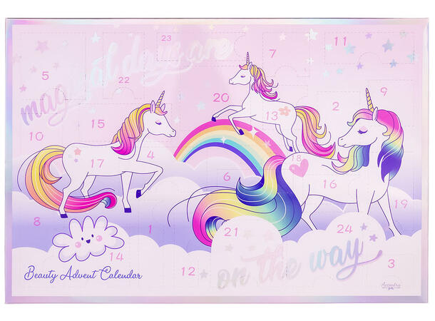 Adventskalender Unicorn 24 luker 39x3x26,5cm 