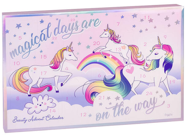 Adventskalender Unicorn 24 luker 39x3x26,5cm 