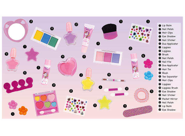 Adventskalender Unicorn 24 luker 39x3x26,5cm 