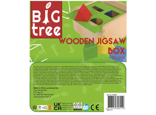 Big Tree Puzzle klosseboks 18x18x10cm 