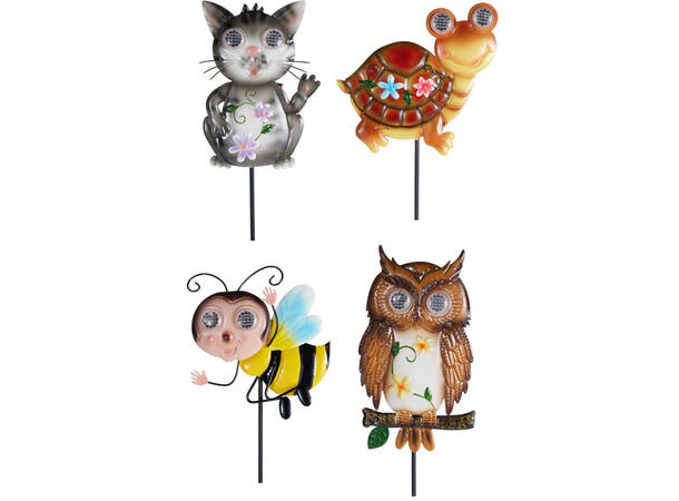 Blomsterpinne Solar metal 17x80cm 6ass 