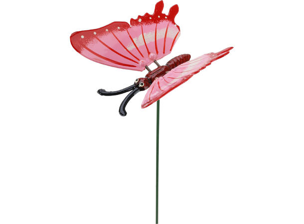 Blomsterpinne sommerfugl 11,5cm h:45cm Display med 36stk 