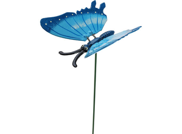 Blomsterpinne sommerfugl 11,5cm h:45cm Display med 36stk 