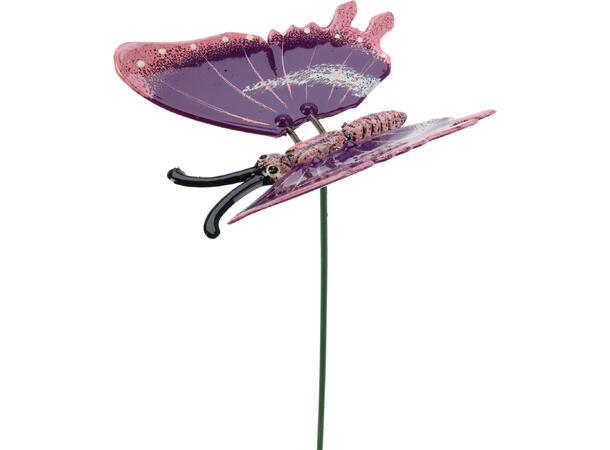 Blomsterpinne sommerfugl 11,5cm h:45cm Display med 36stk 
