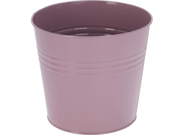 Blomsterpotte galvani. jern 13x11cm 5ass Vekt: 90g 