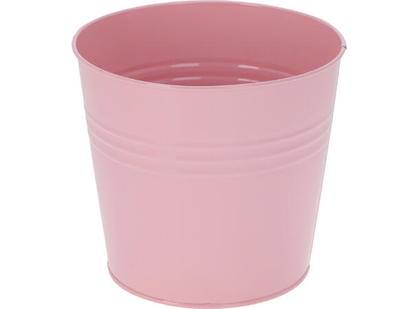 Blomsterpotte galvani. jern 13x11cm 5ass Vekt: 90g 