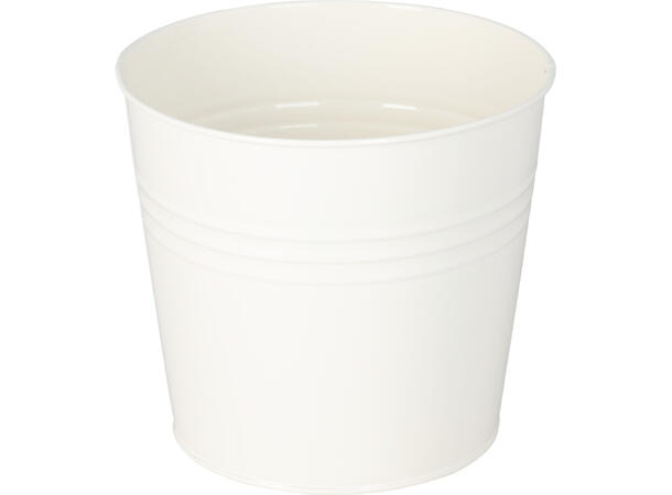 Blomsterpotte galvani. jern 13x11cm 5ass Vekt: 90g 