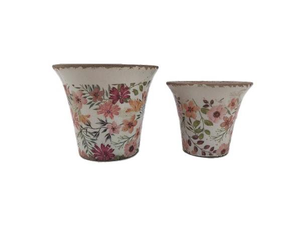 Blomsterpotte keramikk 12,5x12,5x11 cm 