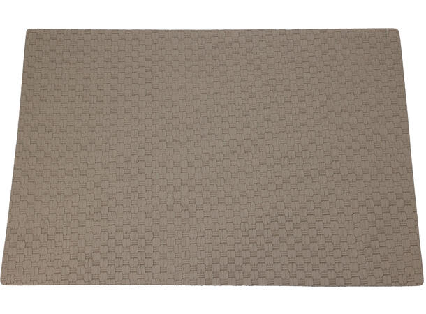 Bordbrikke PU filt bakside 43x30cm 4ass 
