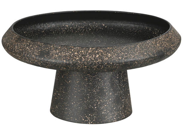 Brett på fot sort metall 38x19,5cm 