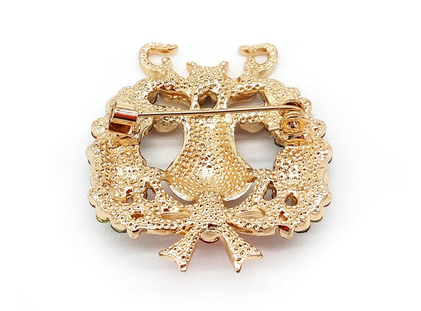 Brosje Reinsdyr metall i gaveeske Sink uten kadmium, nikkel, bly 