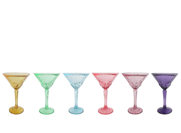 Cocktailglass av glass 11,5x17,5cm 6ass 