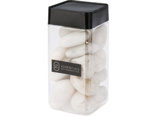 Dekor hvit stein 850g 2ass 1-2cm, 2-3cm 