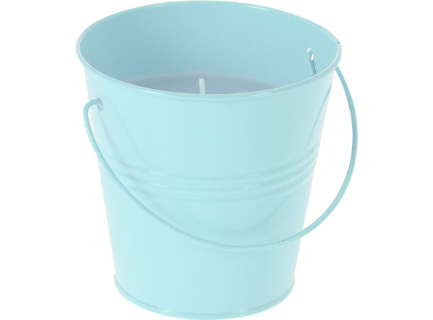 Duftlys Sitronella bøtte 10cm 6ass 160g voks med brennetid:32 timer 