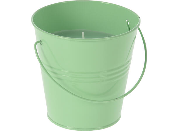 Duftlys Sitronella bøtte 10cm 6ass 160g voks med brennetid:32 timer 