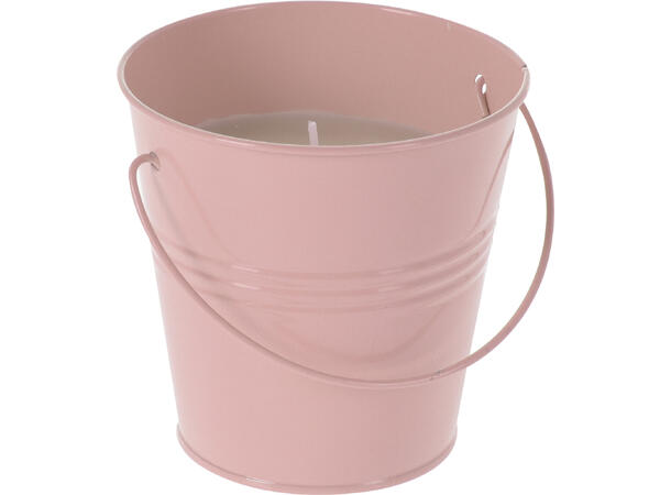 Duftlys Sitronella bøtte 10cm 6ass 160g voks med brennetid:32 timer 