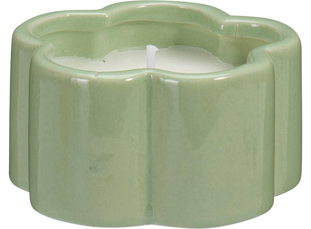 Duftlys i porselenblomst 7x4cm 5ass Forpk 20stk 