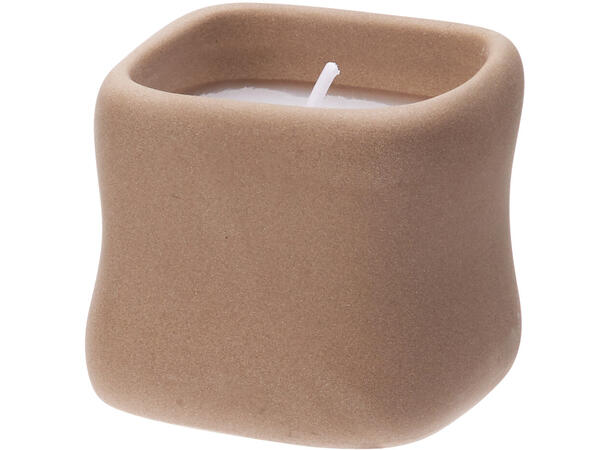 Duftlys porselen 6x6x5cm 4ass Display 12stk. Brenntid 5 timer 