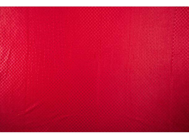 Duk rød diamantprint fløyel 140x240cm Velurpolyester 