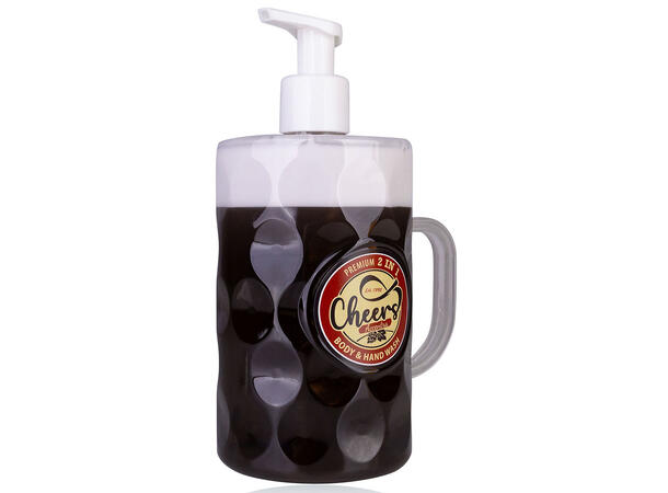 Dusj- og håndsåpe mørk Cheers 720ml Bjørk / seder Vegansk Uten parabenerSLES 
