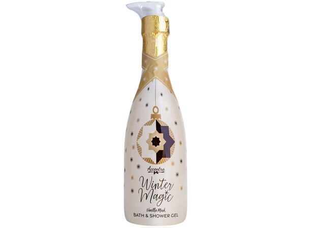Dusjsåpe Champgneflaske m/pumpe 460ml Duft: Vanilla Musk 